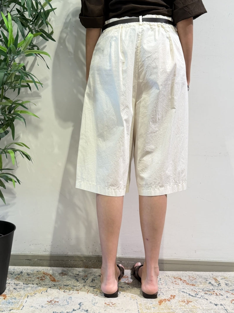 Le Streghe - Bermuda con elastico dietro bianco