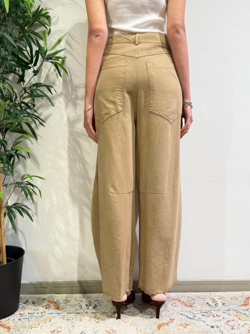 Dixie - Pantalone balloon beige