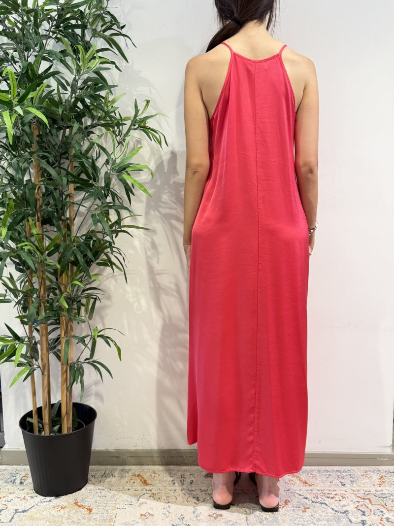 Vicolo - Vestito vogatore in satin fucsia