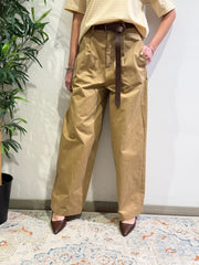 Le Streghe - Pantalone balloon cammello
