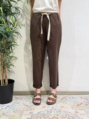 Vicolo - Pantalone in popeline moro
