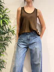 Motel - Top in satin moro
