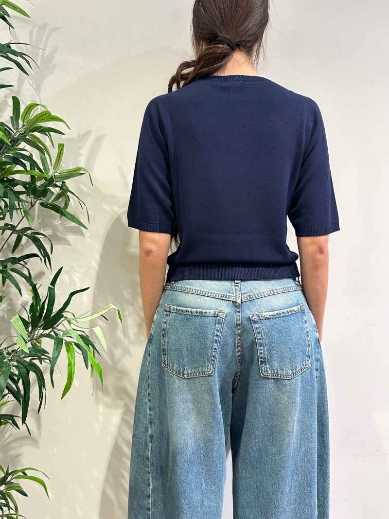 Kontatto - Maglia manica corta blu
