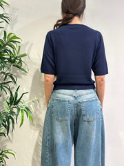 Kontatto - Maglia manica corta blu