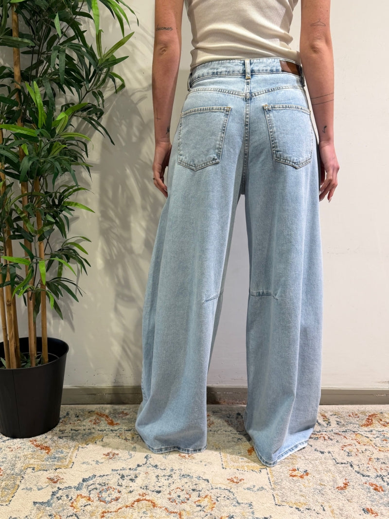 Tensione In - Jeans palazzo Louvre denim chiaro