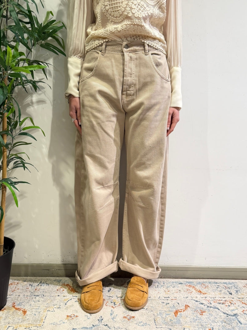 Tensione In - Jeans barrel beige