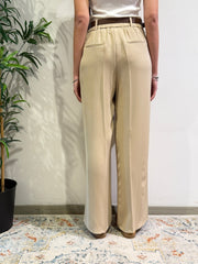 Motel - Pantalone con elastico dietro beige