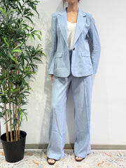Tensione In - Tailleur un bottone celeste