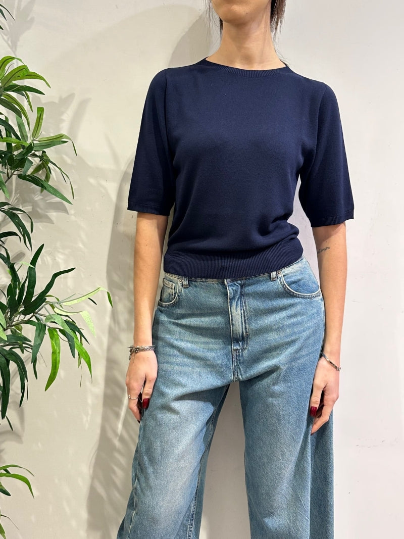 Kontatto - Maglia manica corta blu