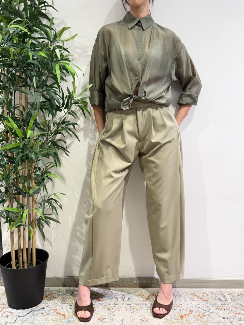 Imperial - Camicia con trasparenza militare