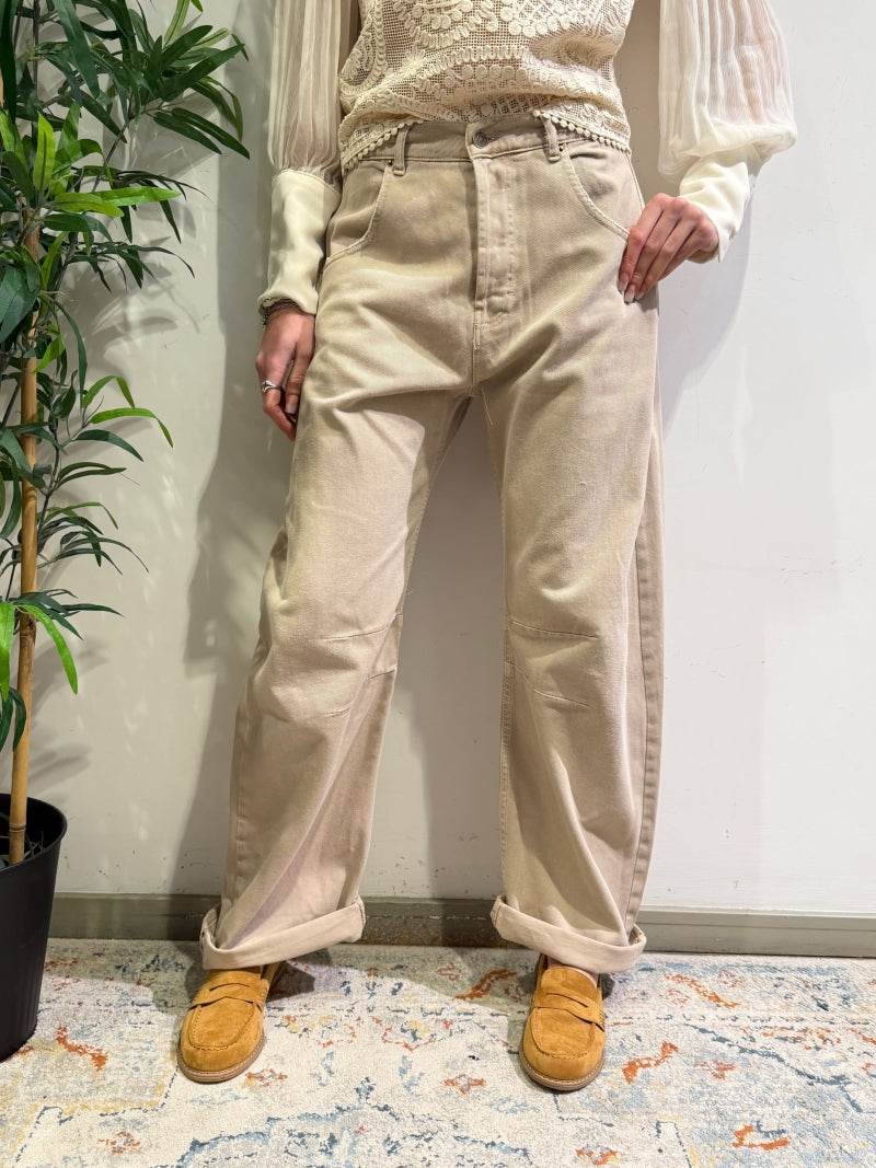 Tensione In - Jeans barrel beige