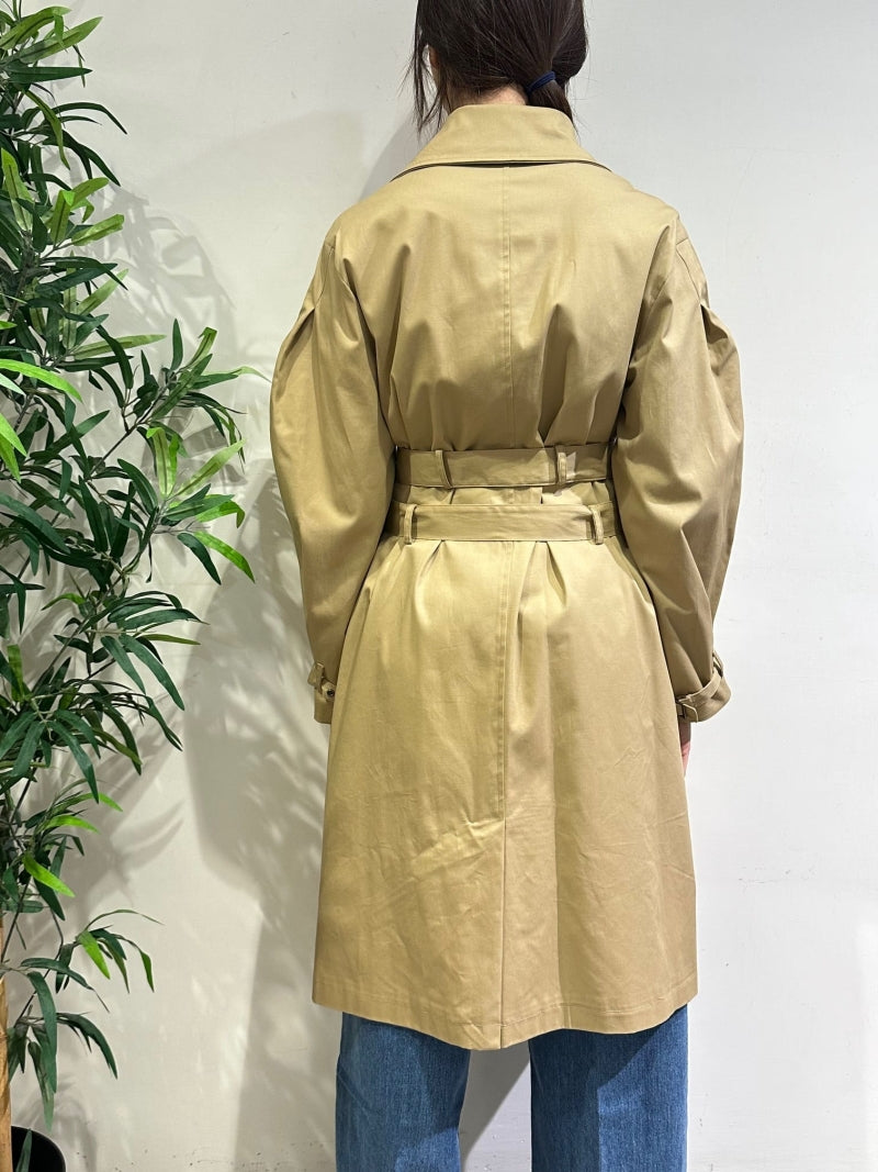 Kontatto - Trench doppia cintura beige