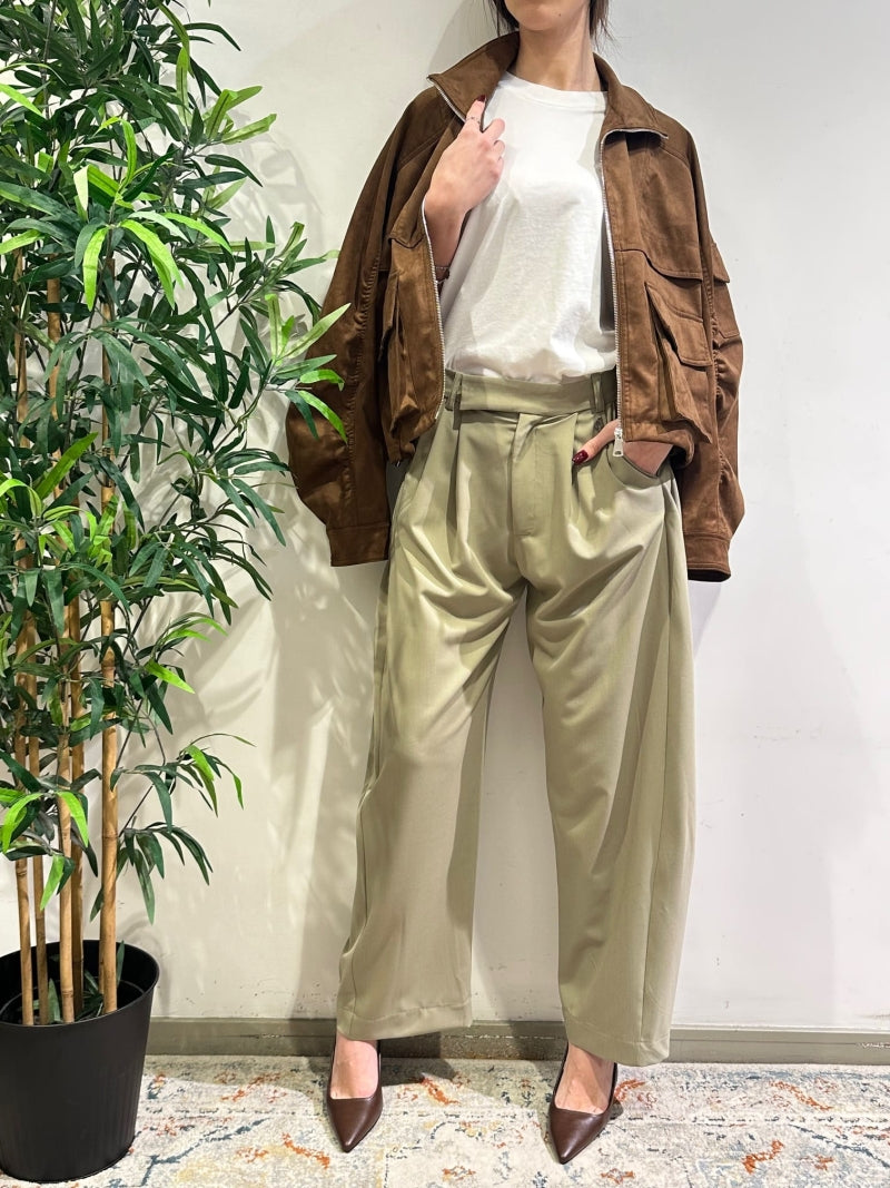 Dixie - Pantalone con pinces salvia