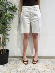 Vicolo - Bermuda in denim bianco