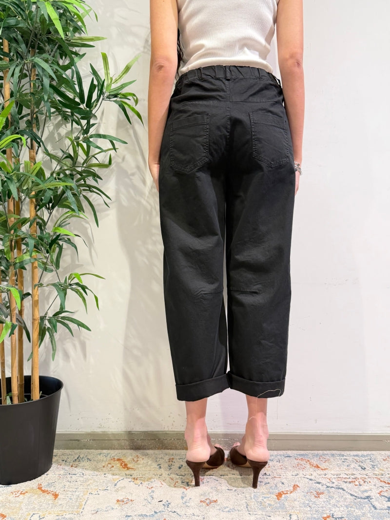 Motel - Pantalone barrel nero