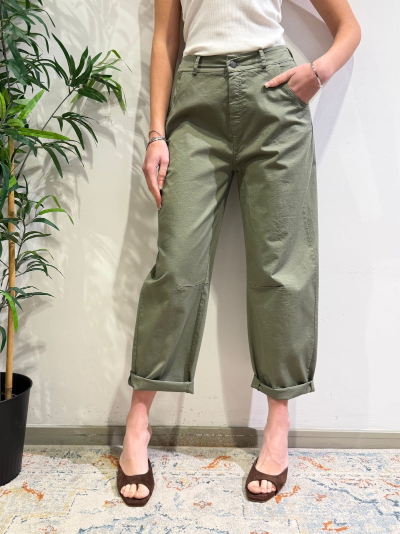 Motel - Pantalone barrel militare