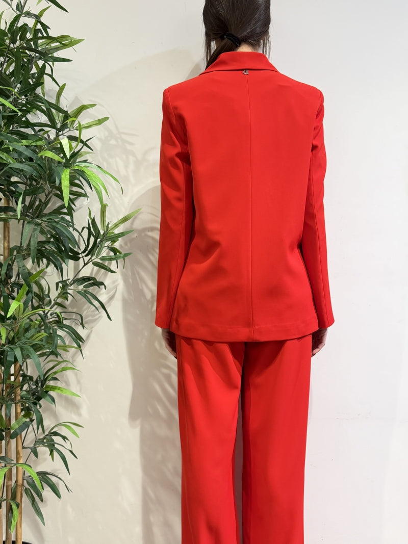 Dixie - Tailleur un bottone rosso