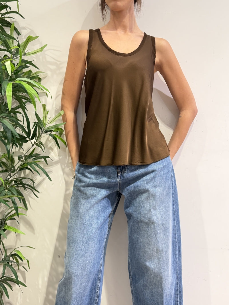 Motel - Top in satin moro