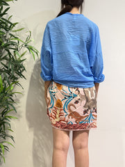 Tensione In - Camicia in mussola azzurra