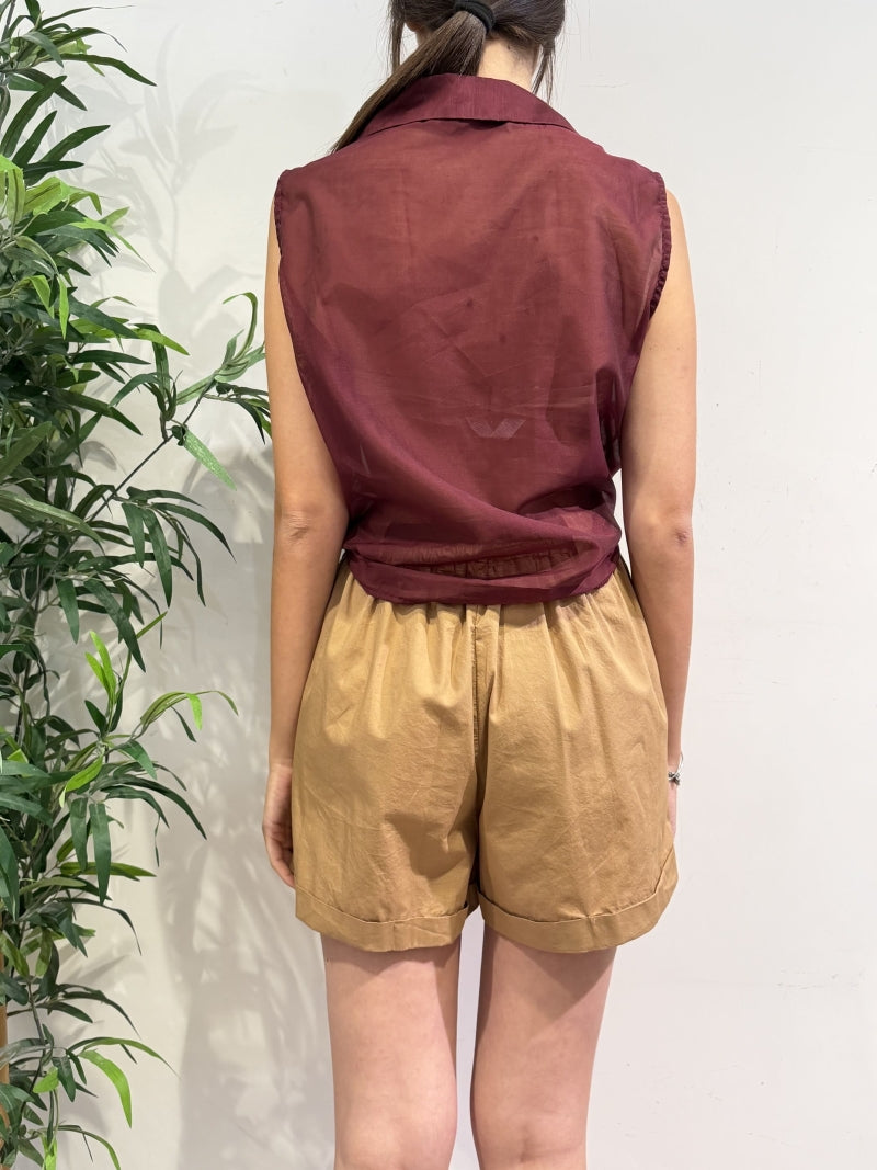 Haveone - Camicia giro manica bordeaux
