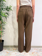Motel - Pantalone con elastico dietro moro
