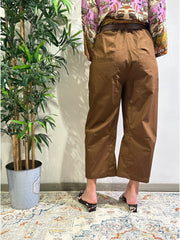 Dixie - Pantalone balloon con tasconi tabacco